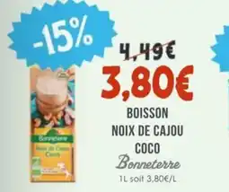 Naturalia BONNETERRE Boisson noix de cajou offre