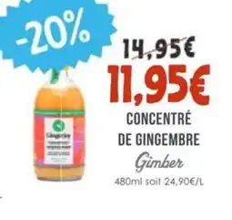 Naturalia GIMBER Concentré de gingembre offre
