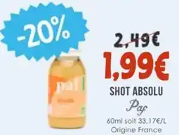 Naturalia PAF Shot absolu offre
