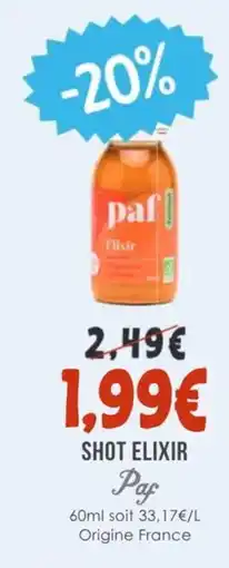 Naturalia PAF Shot elixir offre