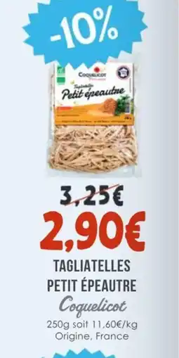 Naturalia COQUELICOT Tagliatelles petit épeautre offre