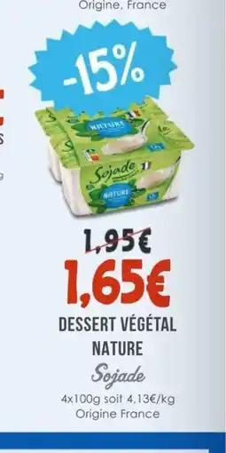 Naturalia SOJADE Dessert végétal nature offre