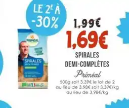 Naturalia PRIMÈAL Spirales demi-complètes offre