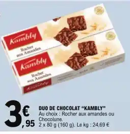 E.Leclerc DUO DE CHOCOLAT “KAMBLY” offre