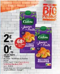 E.Leclerc Jus de Fruits Cidou offre