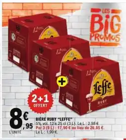 E.Leclerc BIÈRE RUBY LEFFE offre
