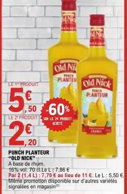 E.Leclerc PUNCH PLANTEUR 'OLD NICK' offre