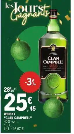 E.Leclerc Whisky Clan Campbell offre