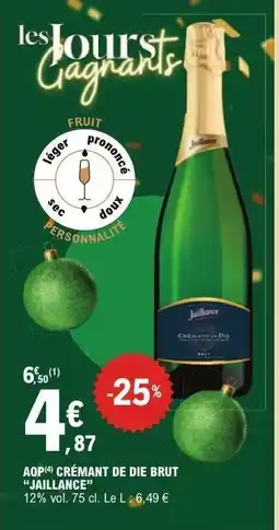 E.Leclerc AOP Crémant de Die Brut 'Jaillance' offre