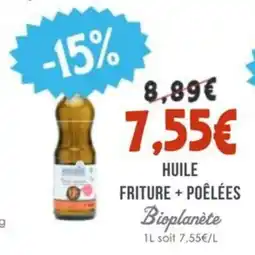 Naturalia BIOPLANÈTE Huile friture + poêlées offre