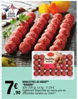 E.Leclerc BOULETTES AU BOEUF 'BIGARD' offre