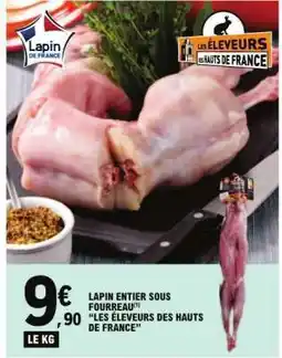 E.Leclerc LAPIN ENTIER SOUS FOURREAU offre