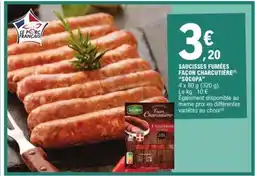 E.Leclerc Saucisses Fumées Façon Charcutière 'Socopa' offre