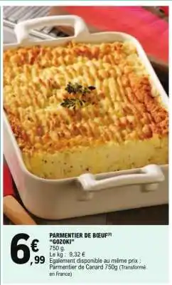 E.Leclerc Parmentier de boeuf offre