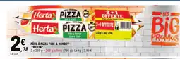 E.Leclerc PÂTE À PIZZA FINE & RONDE 'HERTA' offre