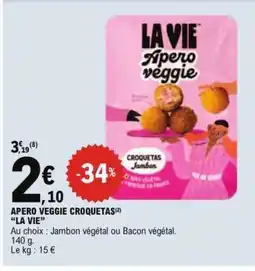 E.Leclerc APERO VEGGIE CROQUETAS offre