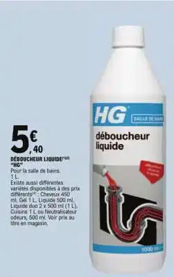 E.Leclerc DÉBOUCHEUR LIQUIDE offre