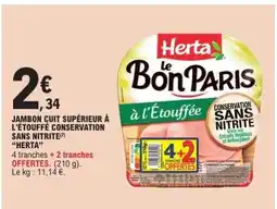 E.Leclerc Herta Le Bon Paris à l'Étouffée offre