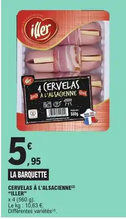 E.Leclerc Cervelas À L'alsacienne offre