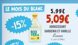 Naturalia ECOVER Adoucissant gardenia et vanille offre