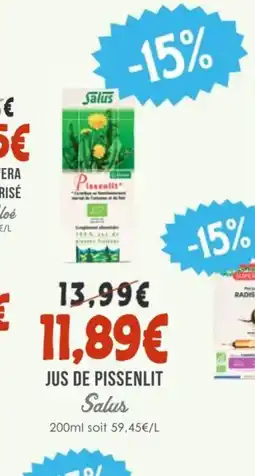 Naturalia SALUS Jus de pissenlit offre