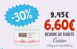 Naturalia CATTIER Beurre de karité offre