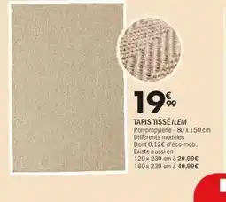 La Foir'Fouille Tapis tissé ilem offre