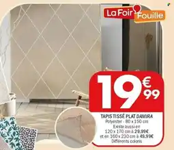 La Foir'Fouille Tapis tissé plat damira offre