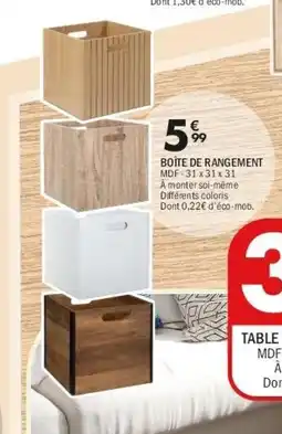 La Foir'Fouille Boîte de rangement offre