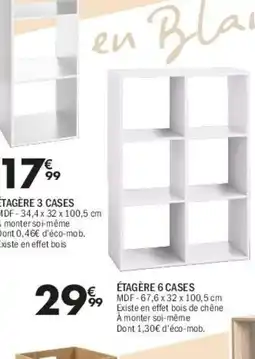 La Foir'Fouille Étagère 6 cases offre