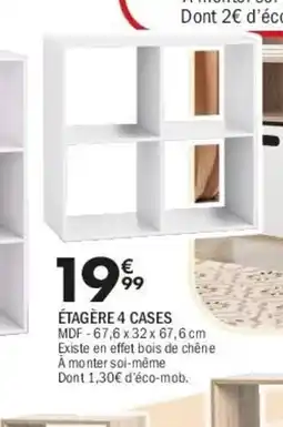La Foir'Fouille Étagère 4 cases offre