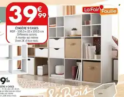 La Foir'Fouille Étagère 9 cases offre