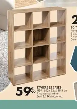 La Foir'Fouille Étagère 12 cases offre