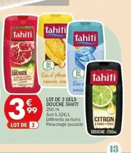La Foir'Fouille TAHITI Lot de 3 gels douche offre
