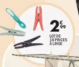 La Foir'Fouille Lot de 16 pinces à linge offre