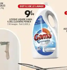 La Foir'Fouille Lessive liquide gama cleaning power offre