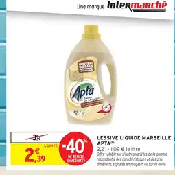 Intermarché Express APTA Lessive liquide marseille offre