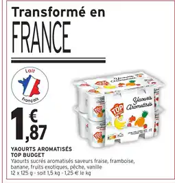 Intermarché Express TOP BUDGET Yaourts aromatisés offre