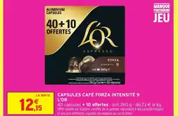 Intermarché Express L'OR Capsules café forza intensité 9 offre
