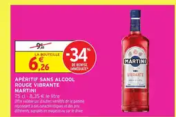 Intermarché Express MARTINI Apéritif sans alcool rouge vibrante offre