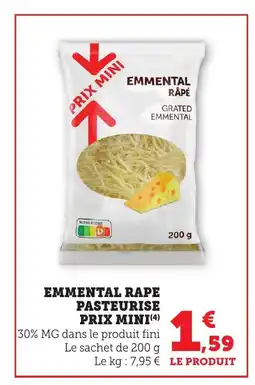 Bi1 Emmental rape pasteurise prix mini offre