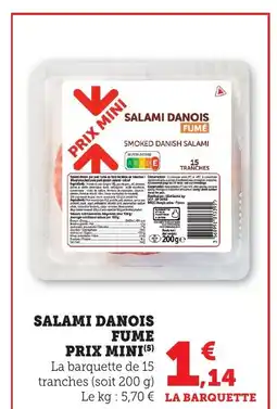 Bi1 Salami danois fume prix mini offre