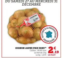 Bi1 Oignon jaune prix mini offre