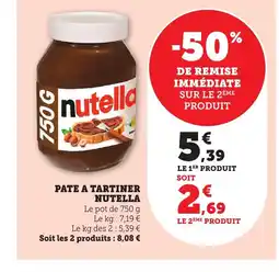 Bi1 NUTELLA Pate a tartiner offre