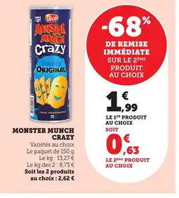 Bi1 MONSTER MUNCH CRAZY offre