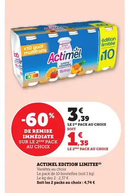 Bi1 ACTIMEL Edition limit offre