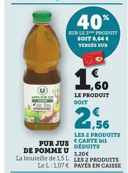 Bi1 Pur jus de pomme u offre