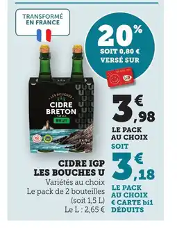 Bi1 Cidre uu breton u offre