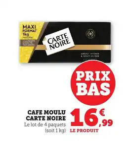 Bi1 CARTE NOIRE Cafe moulu offre