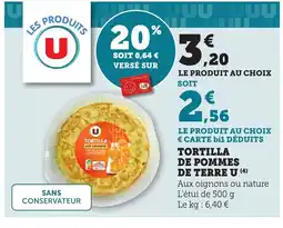 Bi1 Tortilla de pommes de terre u offre